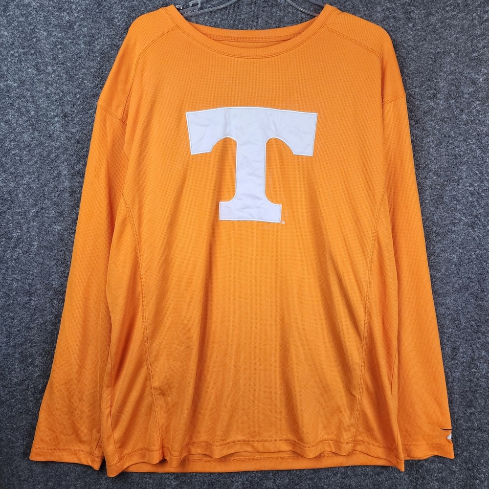 Pro Player Shirt Mens XL Orange Tennessee Volunteers Long Sleeve Athletic Logo‎